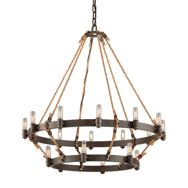 Double Maven Rope Chandelier