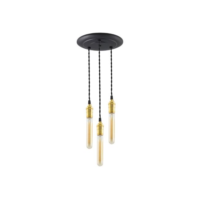 Raw Brass Multi-Light Chandelier