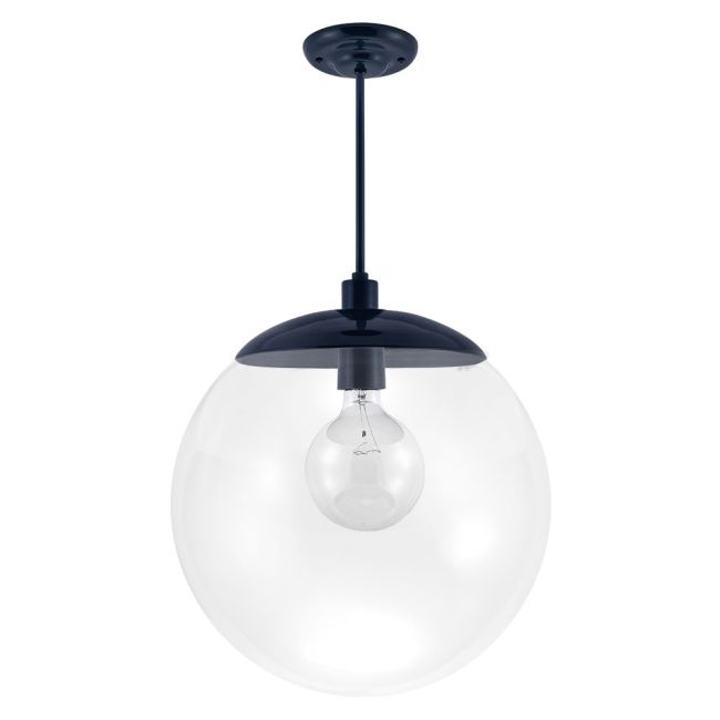 Glass Ball Stem Pendant Light