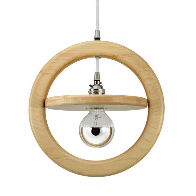 Arcadia Wooden Ring Cord Pendant Light