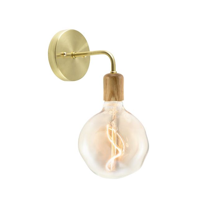 Downtown Minimalist Wooden Socket Wall Sconce