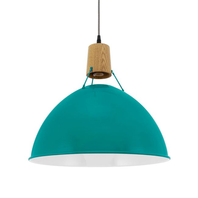 Wilcox Uplight Wooden Top Cord Pendant Light