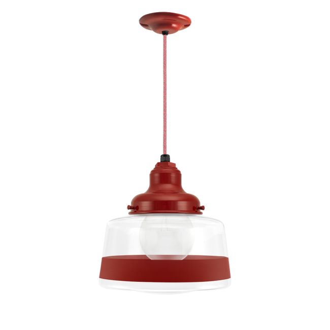 Kao Drum Schoolhouse Cord Pendant Light
