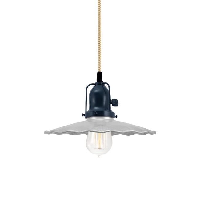 Fluted Shade Cord Pendant Light