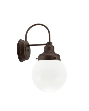 Round LED Schoolhouse Wall Sconce