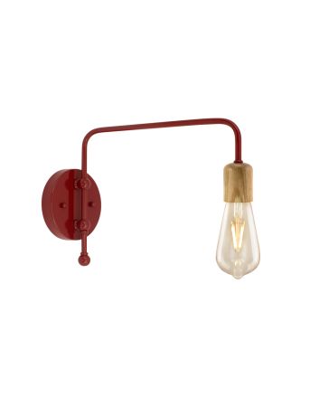 Downtown Minimalist Wooden Socket Swing Arm Wall Sconce