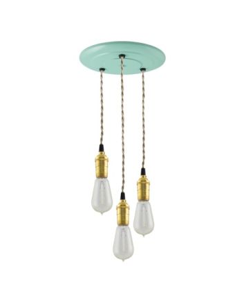 Raw Brass Multi-Light Chandelier