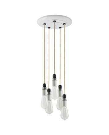 Indy Porcelain Socket Multi-Light Chandelier