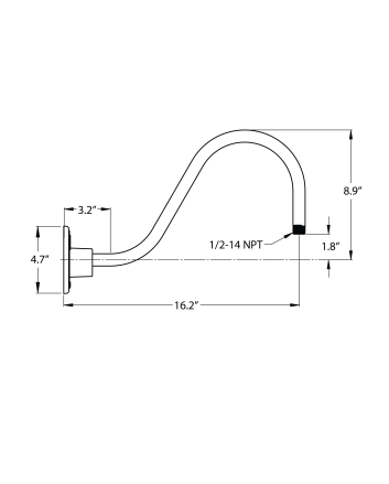 G11 Gooseneck Arm - 16 Projection