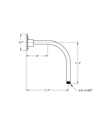 G13 Gooseneck Arm - 11.7 Projection