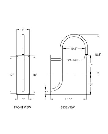 G19 Gooseneck Arm - 16 1/2 Projection