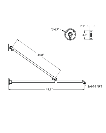 G36 Adjustable 2-Arm Heavy Duty Gooseneck Arm