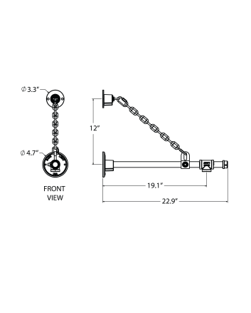 G64 Gooseneck Arm - 22.9 Projection