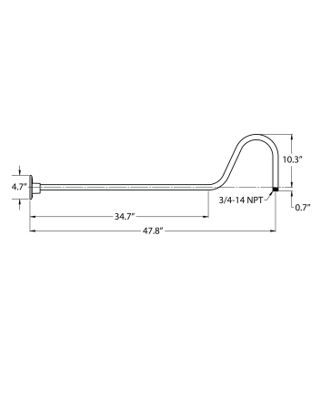 G9 Gooseneck Arm - 47.8 Projection