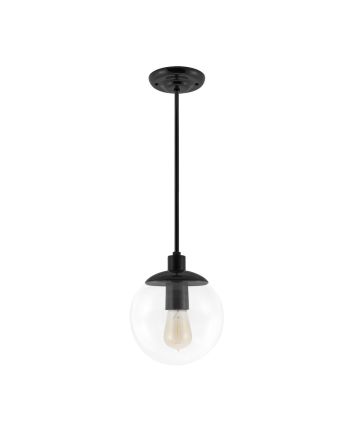Glass Ball Stem Pendant Light