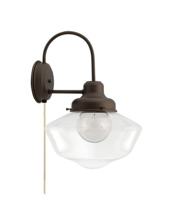 Primary Schoolhouse Plug-In Sconce in 615-Oil-Rubbed Bronze