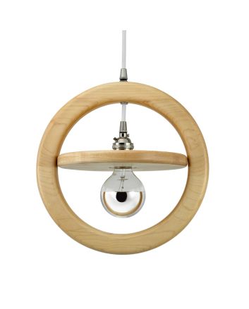 Arcadia Wooden Ring Cord Pendant Light