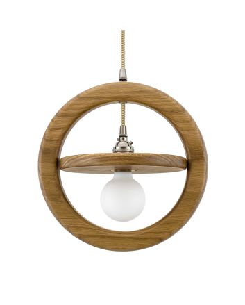 Arcadia Wooden Ring Cord Pendant Light