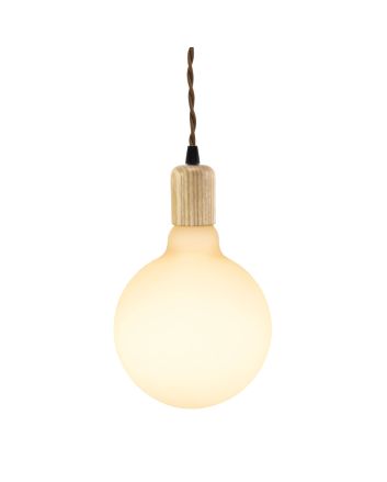 Downtown Minimalist Wooden Socket Cord Pendant Light