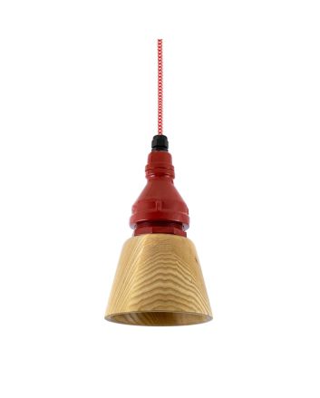Lafayette SoHo Wooden Shade Cord Pendant Light