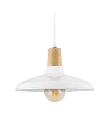 Marathon Wooden Top Cord Pendant Light