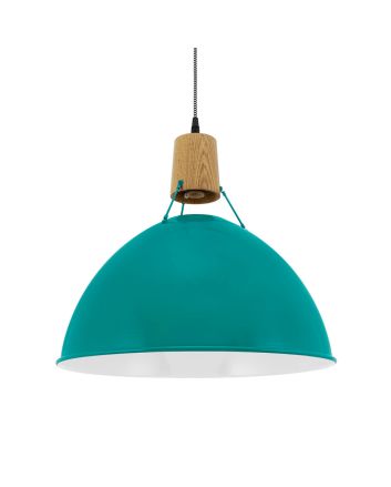 Wilcox Uplight Wooden Top Cord Pendant Light