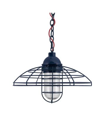 Blue Collar LED Chain Pendant Light