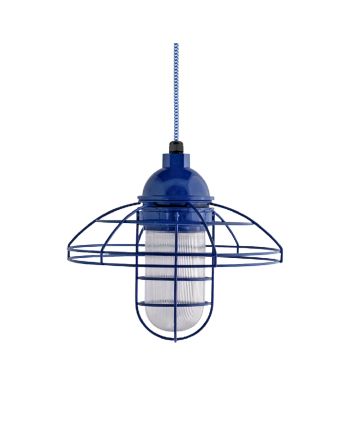 Blue Collar LED Cord Pendant Light