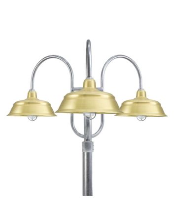 Bomber Nautical LED Triple Post Mount Light