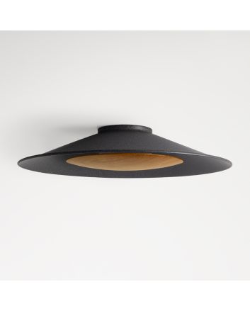 Carver LED Wooden Diffuser Flush Mount