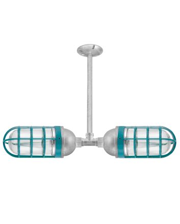 Industrial Loft Double Pendant Light