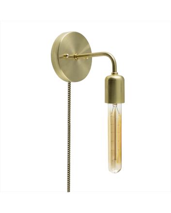 Downtown Minimalist Plug-In Wall Sconce