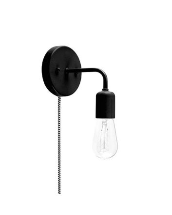 Downtown Minimalist Plug-In Wall Sconce
