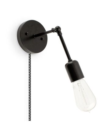 Downtown Minimalist Adjustable Plug-In Wall Sconce