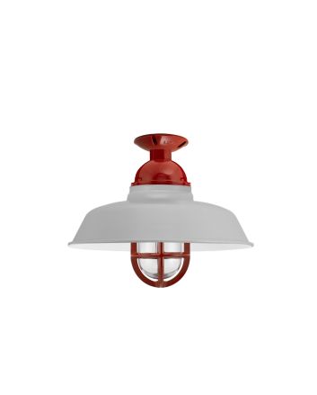 Rochester LED Vintage Industrial Flush Mount Light