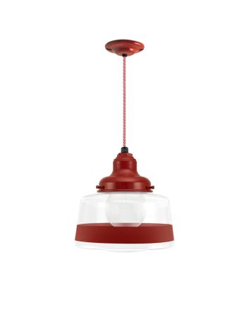 Kao Drum Schoolhouse Cord Pendant Light