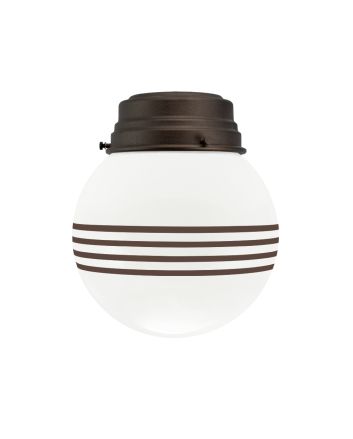 Round Schoolhouse Flush Mount Light