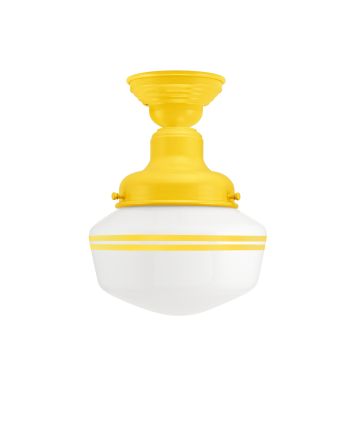 Primary LED Schoolhouse Semi-Flush Mount Light