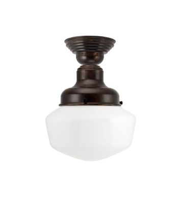 Primary LED Schoolhouse Semi-Flush Mount Light