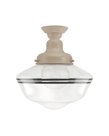 Primary Schoolhouse Semi-Flush Mount Light