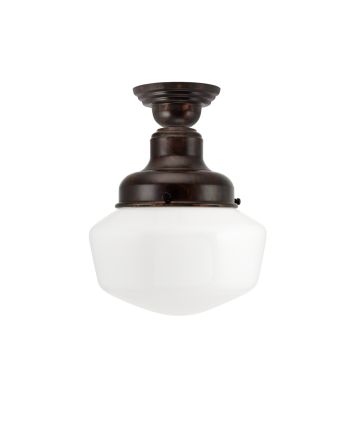 Primary Schoolhouse Semi-Flush Mount Light