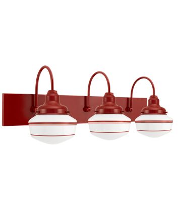 Primary 3-Light Schoolhouse Vanity Light