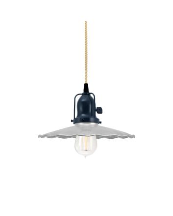 Fluted Shade Cord Pendant Light