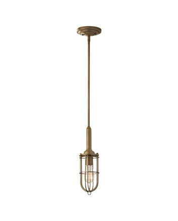 Sequestered Cage Stem Pendant Light