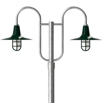Sterling Double Post Mount Light