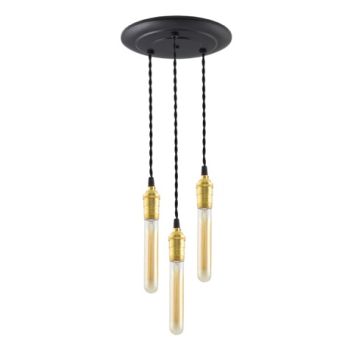 Raw Brass Multi-Light Chandelier