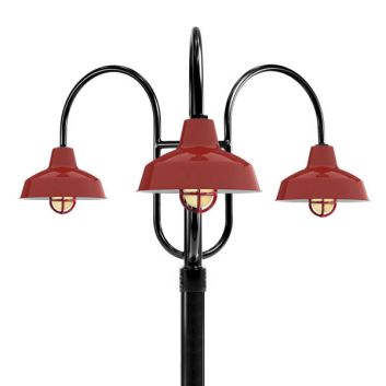 Avalon Nautical Triple Post Mount Light