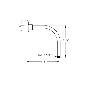 G12 Gooseneck Arm - 11 1/2 Projection