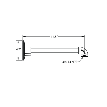 G14 Gooseneck Arm - 14.5 Projection