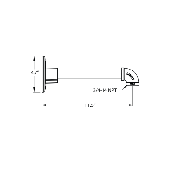 G17 Gooseneck Arm - 11.5 Projection